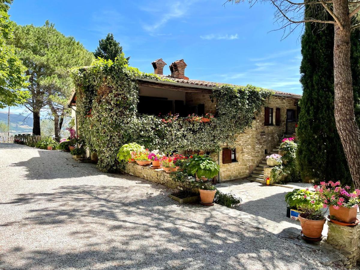 La Panoramica Gubbio - Maison De Charme - Casette E Appartamenti Self Catering Per Vacanze Meravigliose! ภายนอก รูปภาพ