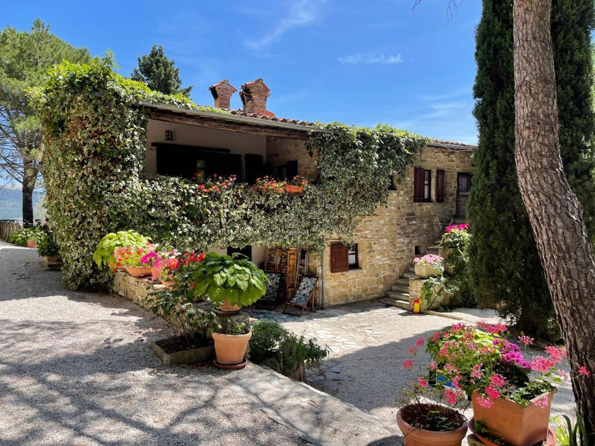 La Panoramica Gubbio - Maison De Charme - Casette E Appartamenti Self Catering Per Vacanze Meravigliose! ภายนอก รูปภาพ